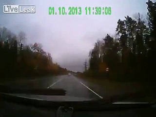 Another impatient driver overtakes into oncoming truck russia