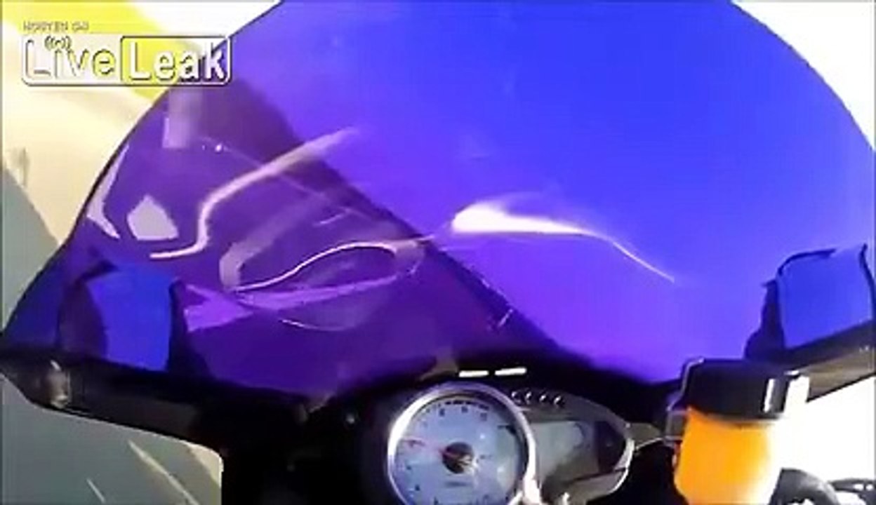 Biker is speeding..