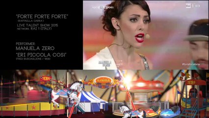 Showreel "Forte Forte Forte" - Federica Zero (sing: "Eri piccola così")