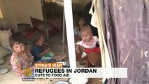 Syrian refugees in Jordan go hungry as food aid stops