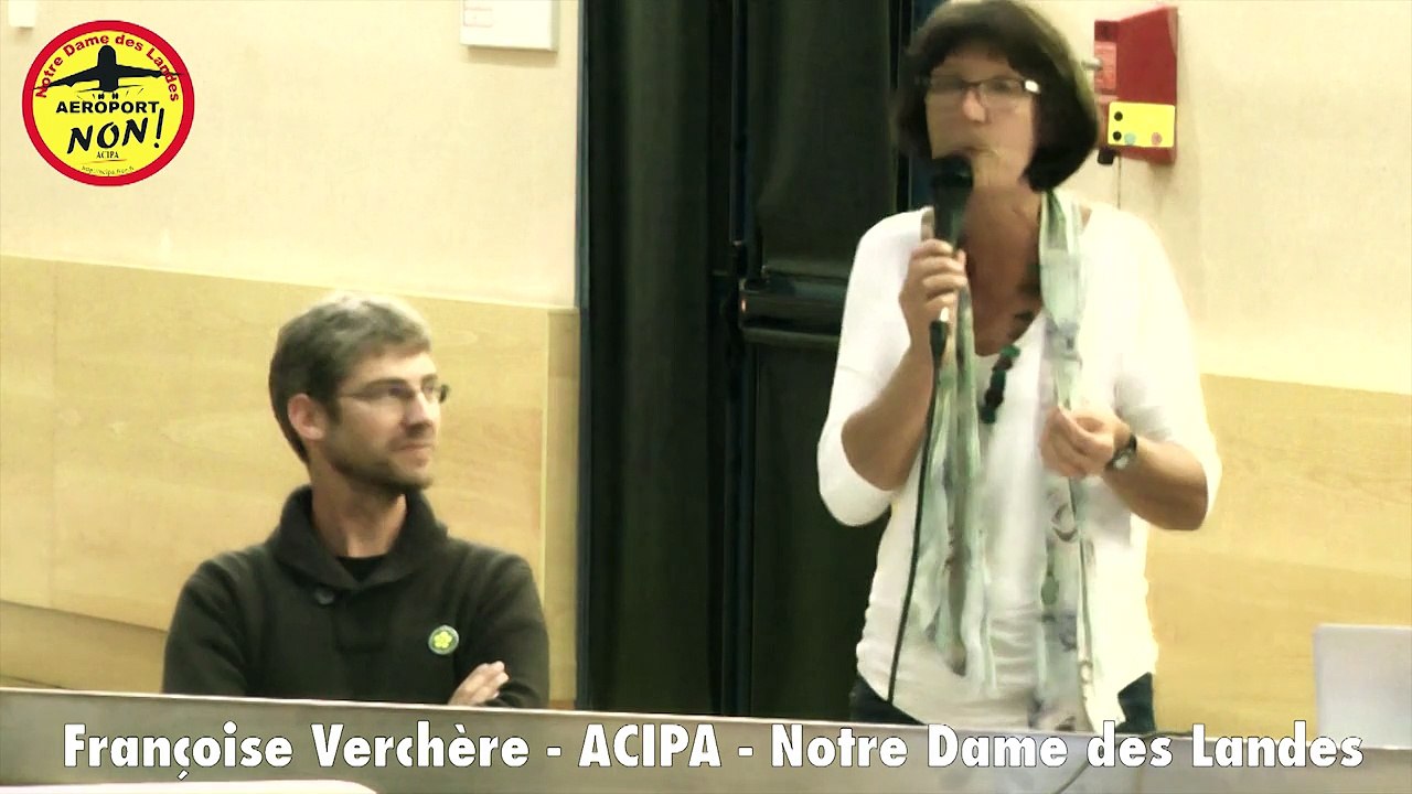 Francoise Verchere, ACIPA - Notre Dame des Landes, vient aider les opposants au contournement Est de Rouen
