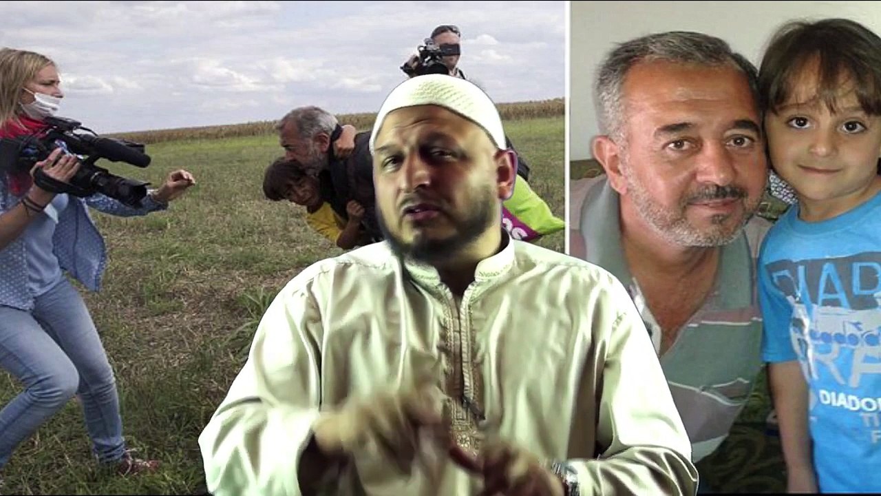 Hungarian Reporter Kicking Refugees: Muslim Response!