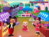 Cute Baby Hazel in Disneyland - Funny Games with Babies