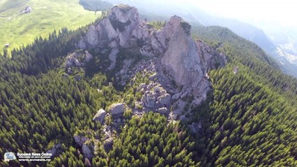 Pietrele Doamnei - Cabana Rarău (filmare aeriană)