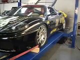 Ferrari 360 dyno exhaust flames pulling 2nd thru 6th