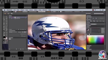 Making Sports Illustration Design - 3. Drawing Line-Work Outlines