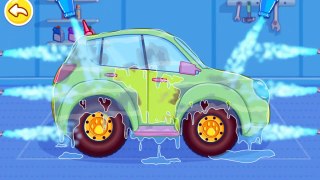Cartoons for Kids - Car Ride App Demo! Panda CAR WASH & Garage for Children [Full Episode]