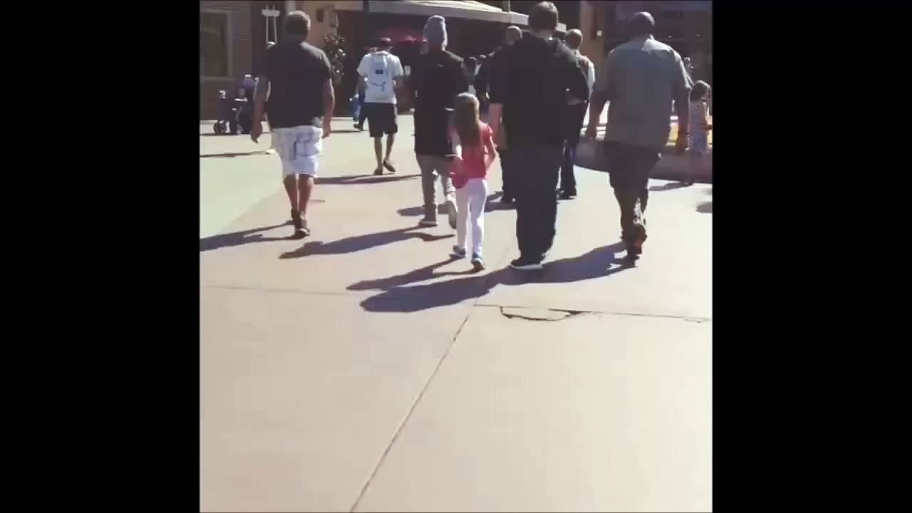 Justin Bieber with Jazzy (Jazmyn Bieber) at Disneyland in California - April 20, 2015