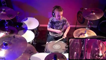 "Painkiller" Avery Molek, 7 year old Drummer