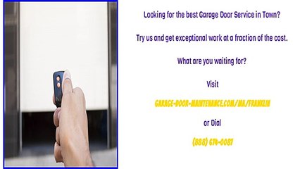 Expert Garage Door Repair Franklin, MA