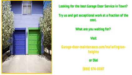 Arlington Heights, MA Garage Door Opener Repair
