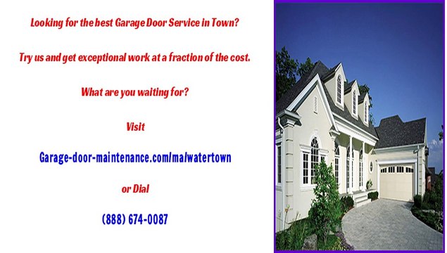 Licensed Garage Door Technicians in Watertown, MA