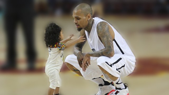 (VIDEO) AWW! Chris Brown - Royalty Dance At The Celebrity Basketball Game