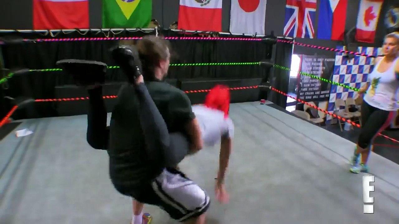 Eva Marie Continues Her Training With Brian Kendrick- Total Divas Preview Clip- August 4, 2015