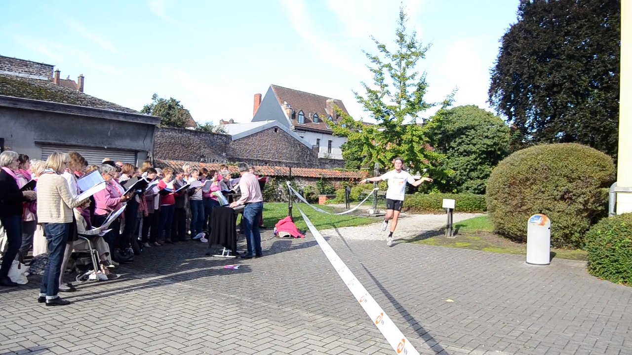 Les Choristes du DH Urban Trail à Tournai