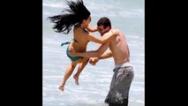 kim kardashian and kris  humphries beach