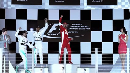 F1 2015 PS4 1080p HD Podio GP de Singapur de F1