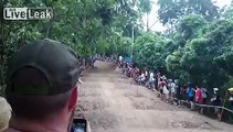 Spectator decides to take injured pros mountain bike for a ride