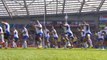 Samoan rugby team perform the Siva Tau war dance