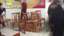 Brawl with chairs at village election meeting