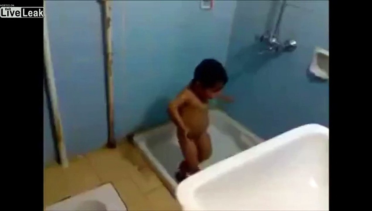 Kid Dancing in Shower