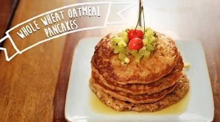 Egg less Wholewheat Oatmeal Pancakes Recipe | Kiddie's Corner With Anushruti
