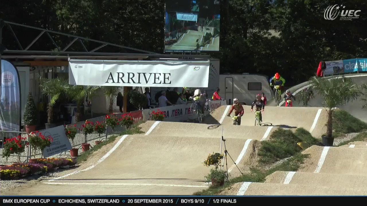 REPLAY 1/2 FINALS SUNDAY BMX EUROPEAN CUP ECHICHENS, SWITZERLAND - 20 SEPTEMBER 2015