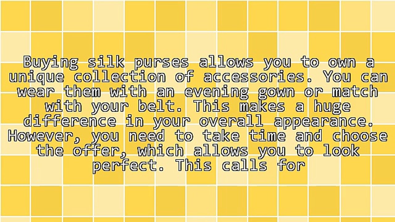 Tips For Buying Silk Purses