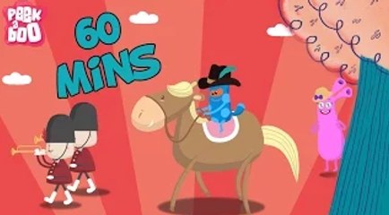 Yankee Doodle And More Popular Nursery Rhymes For Kids | 60 Mins Compilation