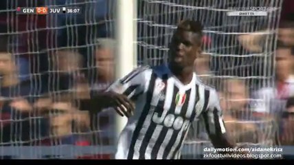 0-1 Paul Pogba Goal | Genoa v. Juventus 20.09.2015 HD