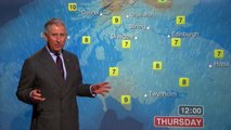 Le Prince Charles présente la météo sur le BBC