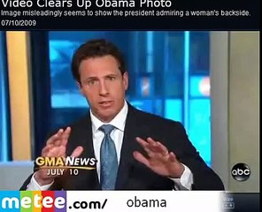 Obama et Sarkozy regardent les fesses d'une femme !