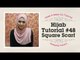 Hijab Tutorial Paris Segi empat / Square Scarf - Natasha Farani #48 ​​​| How to Beauty