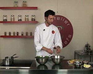 Pommes dauphines aux épinards