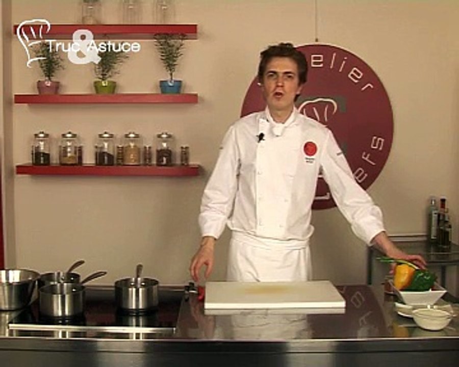 Mousse aux poivrons jaunes, rouges et verts