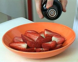 Gratin de fraises et sabayon au kirsch