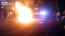 Fires Started by Enthusiastic Revelers in Streets of Seattle