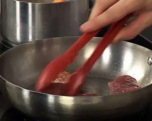 Risotto au cacao et médaillons de porc