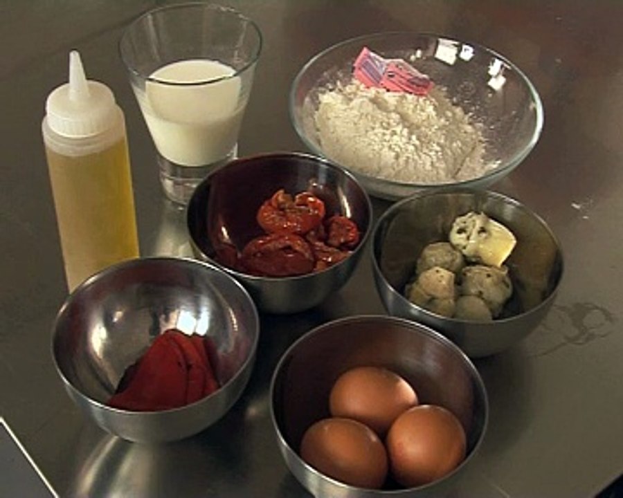 Petits cakes aux légumes confits et Tomme de Savoie