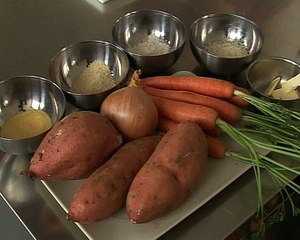 Crumble de patate douce et carotte