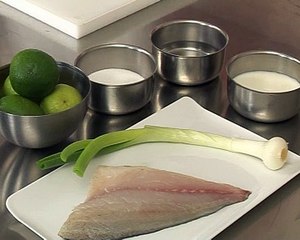 Tartare de daurade, granité citron