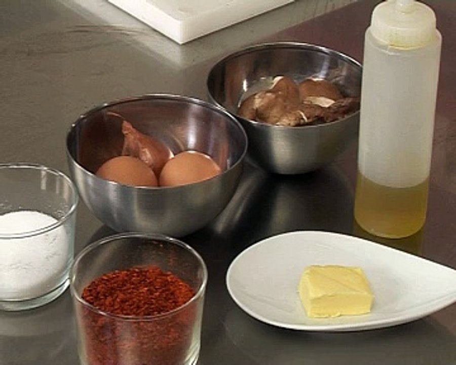 Oeuf au plat aux champignons