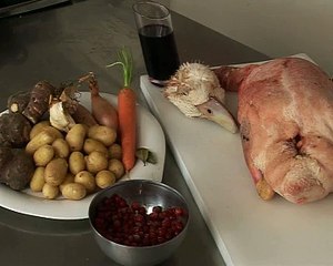 Canard rôti aux airelles