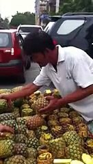 Comment peler un ananas en 50 secondes