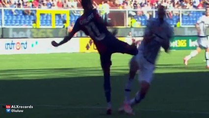 Paul Pogba No look penalty Goal Genoa 0 - 2 Juventus 2015