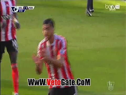 بيلي يتقدم بالهدف الاول ساوثهامتون فى مانشستر يونايتد