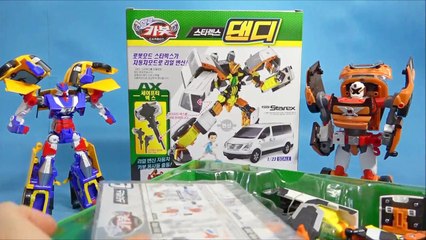 Bonjour la voiture robot Starex Dandy boîte Ouverte ou de robots X avant en carbone comparaison des jouets unboxing Bonjour Carbot Starex Dandy jouet, Tobot