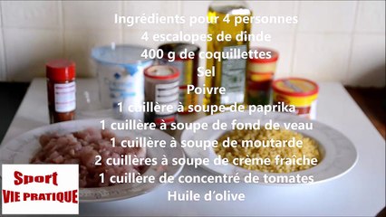 coquillettes à la dinde au cookeo