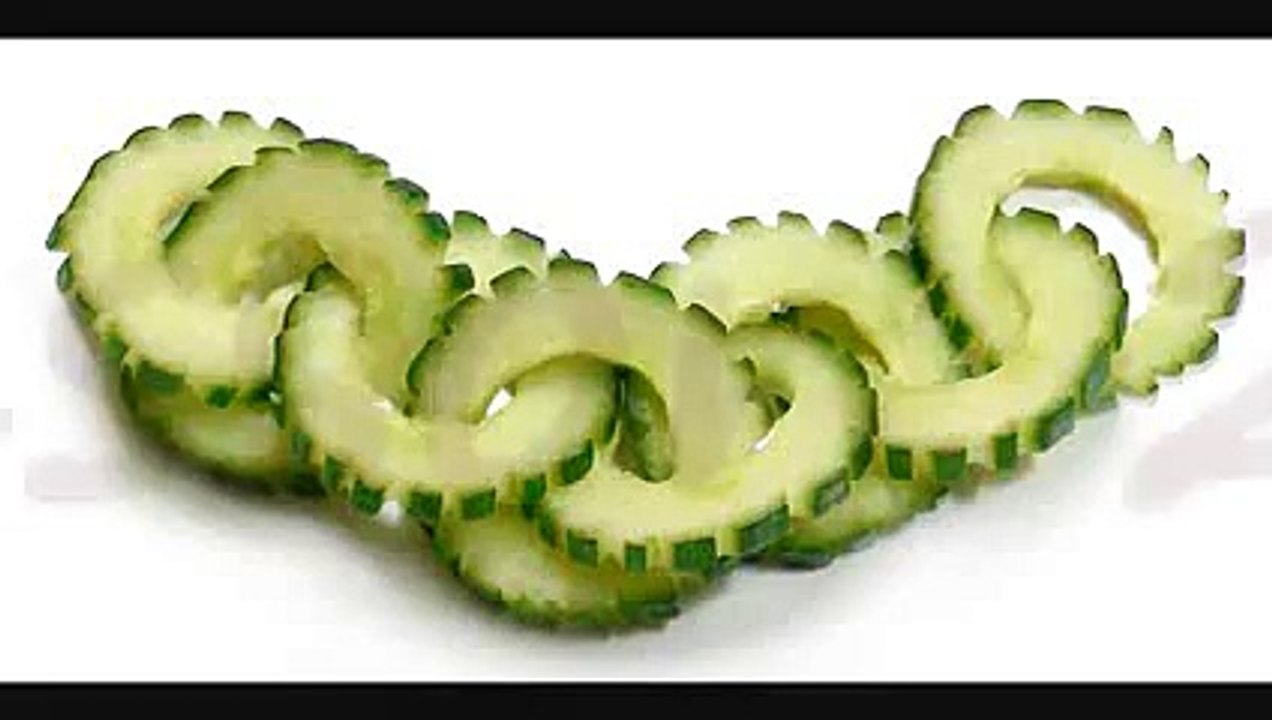 021. Free vegetable carving course cucumber chain - Darmowy kurs carvingu
