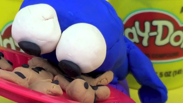 Cookie Monster Angry Play Doh Sesame Street Cookie Monster Mad at Lightning McQueen Stealing Cookies